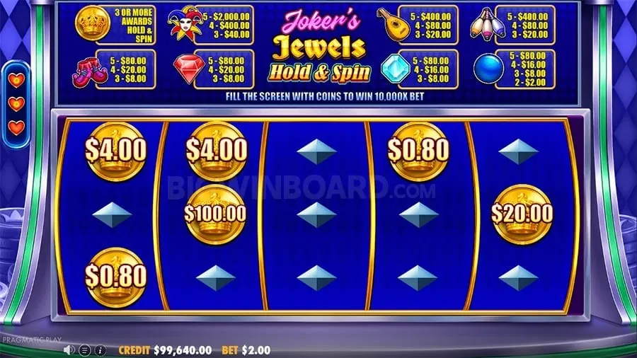 Image showing online slot machines with winning symbols.